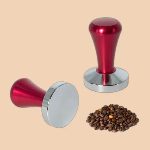 Tamper 58mm rojo metalizado